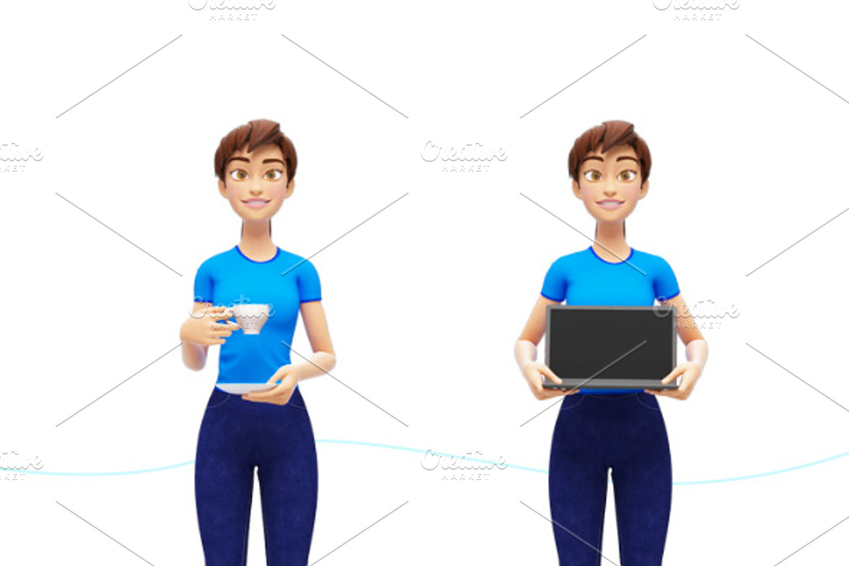 35 Jenny 3D Product Promo Mock-Ups, an iPad Mockup by Oleg Ribar (Photo 6 of 29)