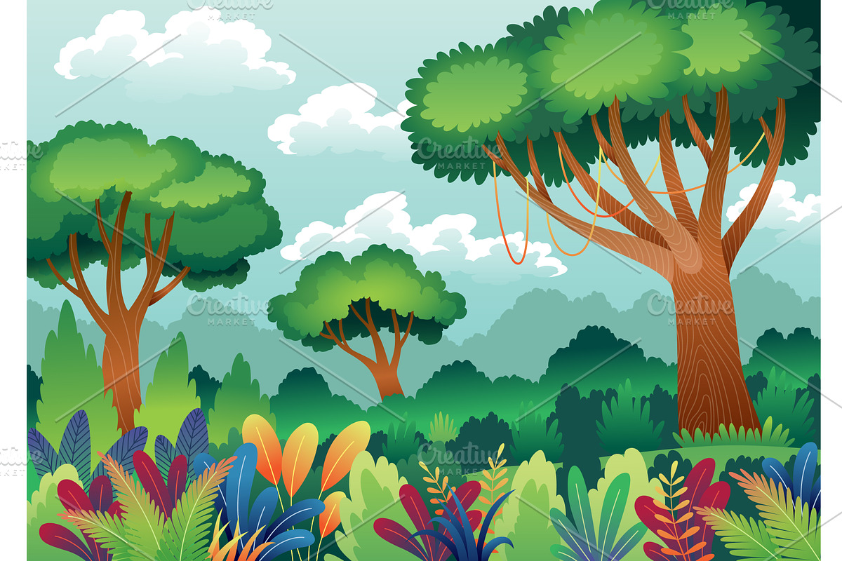 Jungle fairytale. Forest or garden, an Illustration by the8monkey