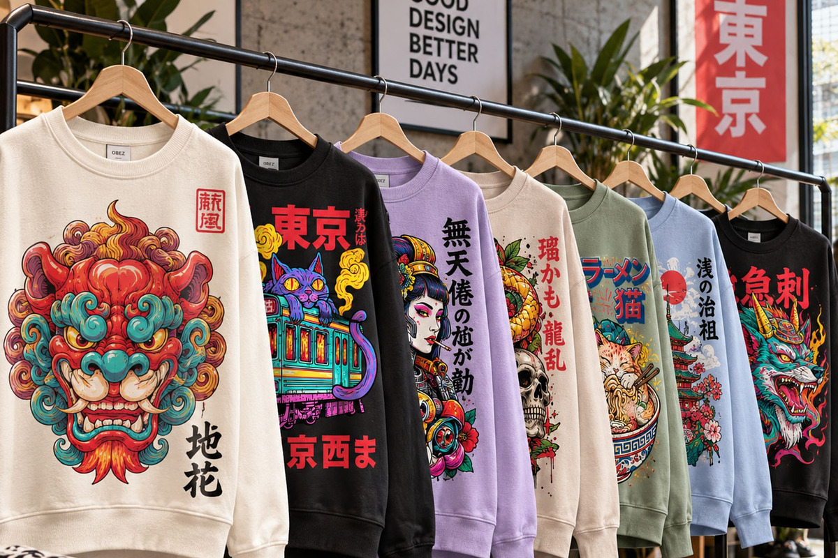 500+ Japanese T-Shirt Designs Bundle, a Decorative Illustration by Selenique Studio (Photo 5 of 16)