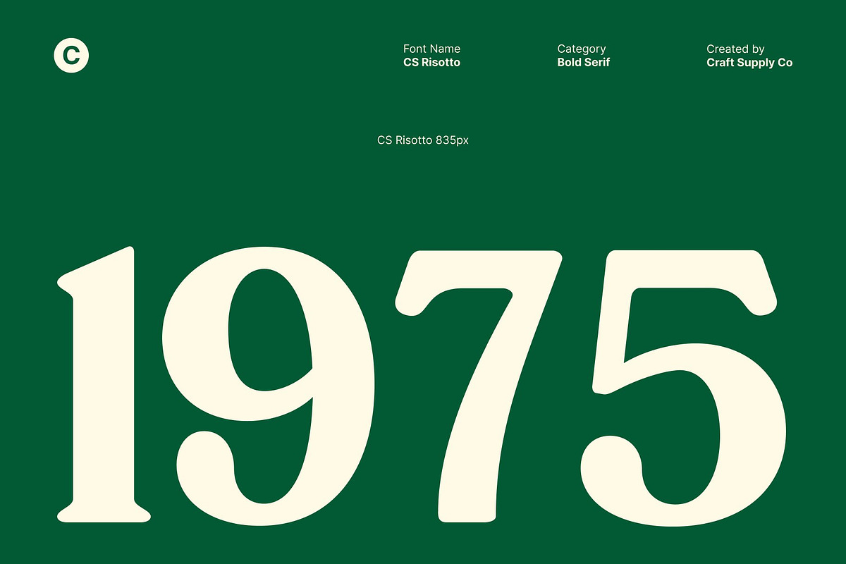 CS Risotto – Retro Serif Font, a Serif Font by Craft Supply Co. (Photo 4 of 8)