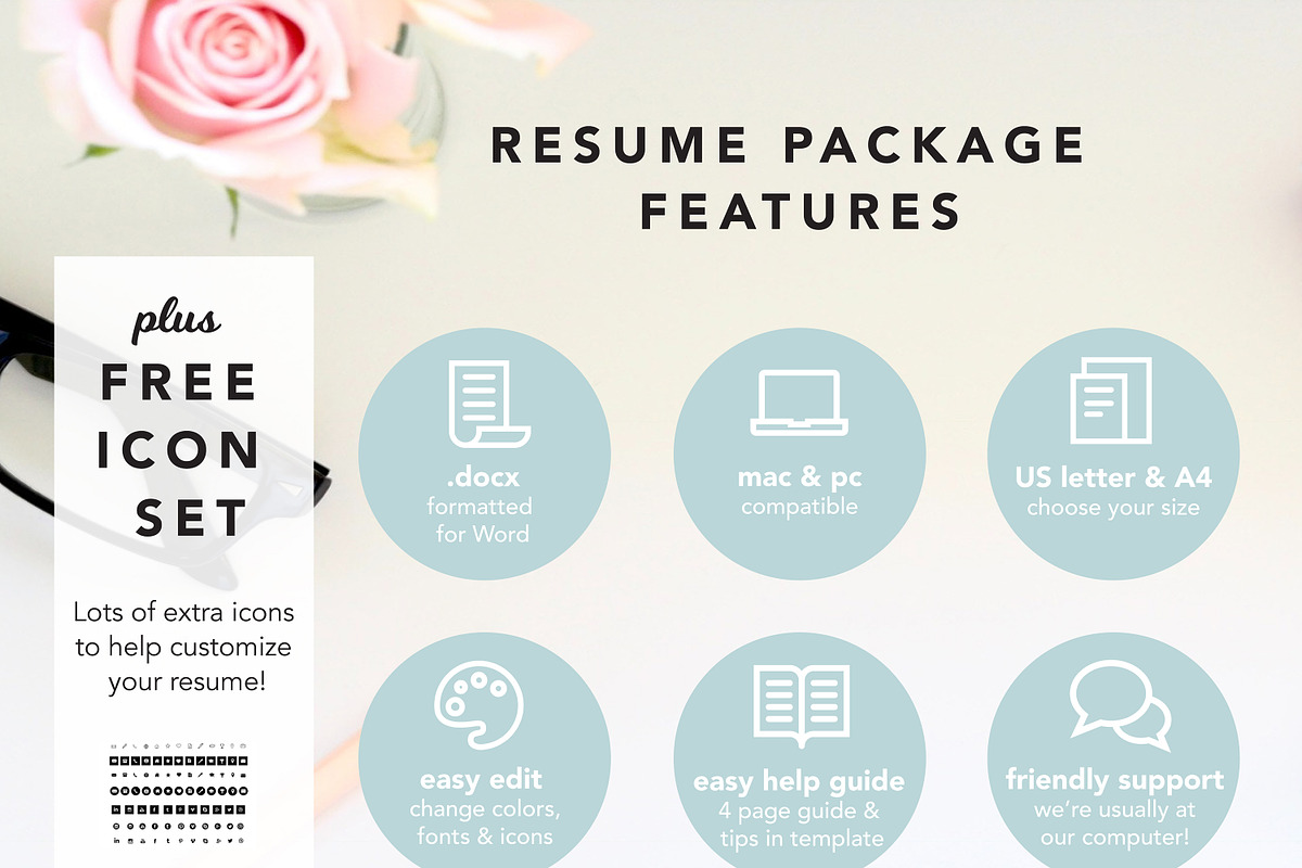 resume with photo, a Resume Template by PinkJellyfish (Photo 4 of 8)
