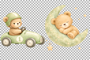 Teddy Bear Nursery Atelier Clipart, an Animal Illustration by SugarCloudStudioArt (Thumbnail 6 of 6)