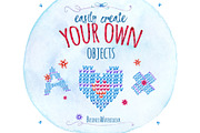 Lovely Knitting Clipart #1, an Object Graphic by Scarlet Island (Thumbnail 2 of 4)