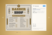 Barbershop Pricelist Flyer, a Flyer Template by SquidPixey (Thumbnail 4 of 6)