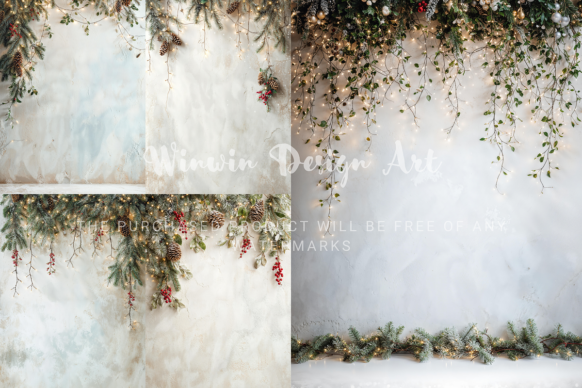 Christmas Concrete Wall Background, a Background Photo by Winwin Design Art (Photo 4 of 7)