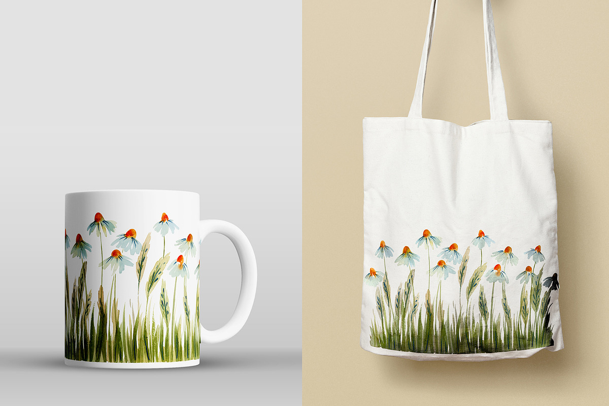Watercolor Flowers - Chamomile, an Illustration by swiejko (Photo 6 of 6)