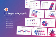 10 Steps Infographic PowerPoint, a Presentation Template by Antstheme (Thumbnail 1 of 3)