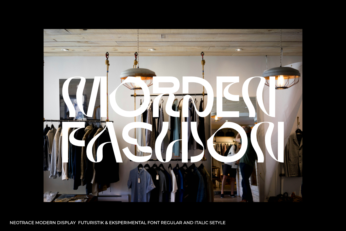 Neotrace - Experimental Display Font, a Sans Serif Font by Lettramina Studio (Photo 4 of 10)