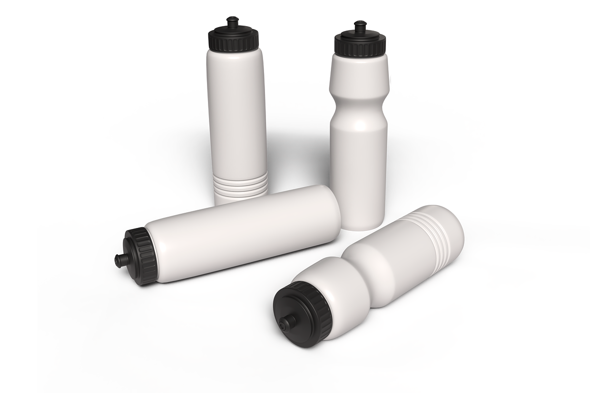 4 Sport Water Bottles 3D Model, an Object 3D Model by Casa Mandarina (Photo 2 of 5)