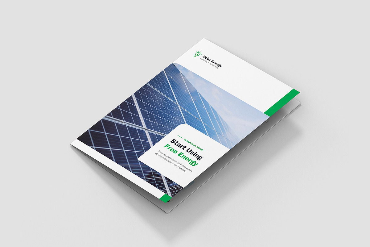 Solar Energy Brochure Trifold A5, a Brochure Template by artbart (Photo 2 of 8)