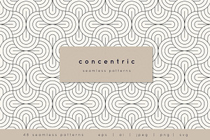 Concentric Seamless Pattern. Vol.2