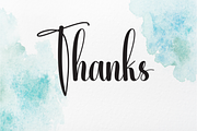Watercolor | Script Font, a Handwritten Font by Scratchones (Thumbnail 9 of 9)