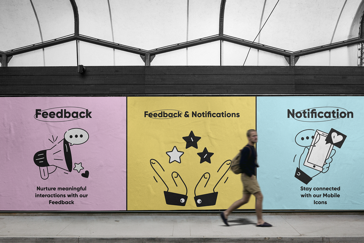 Feedback and Notifications Icons