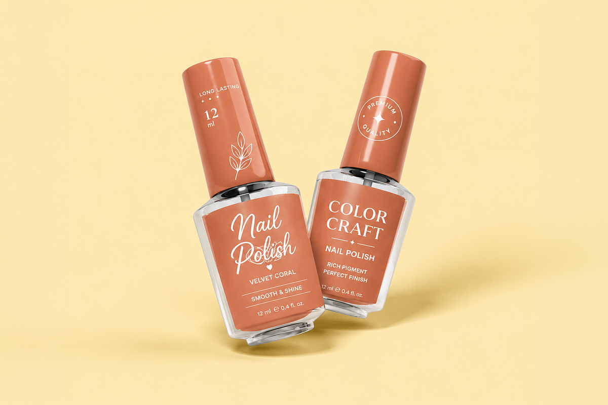 Nail Polish Mockup, an Advertising Mockup by Custom.scene (Photo 2 of 3)