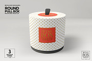 Round Pull Box Packaging Mockup, a Packaging Mockup by INCDesign (Thumbnail 2 of 8)