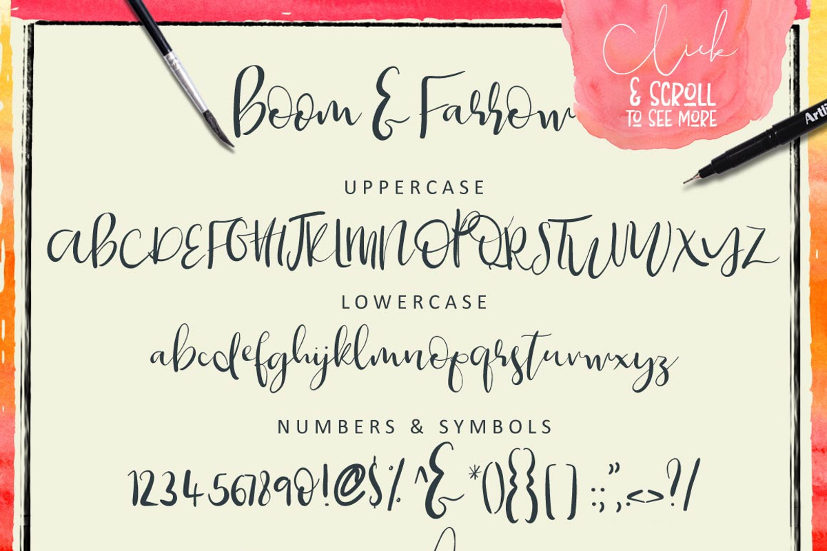 Font & Watercolor Bundle 92% OFF preview 4