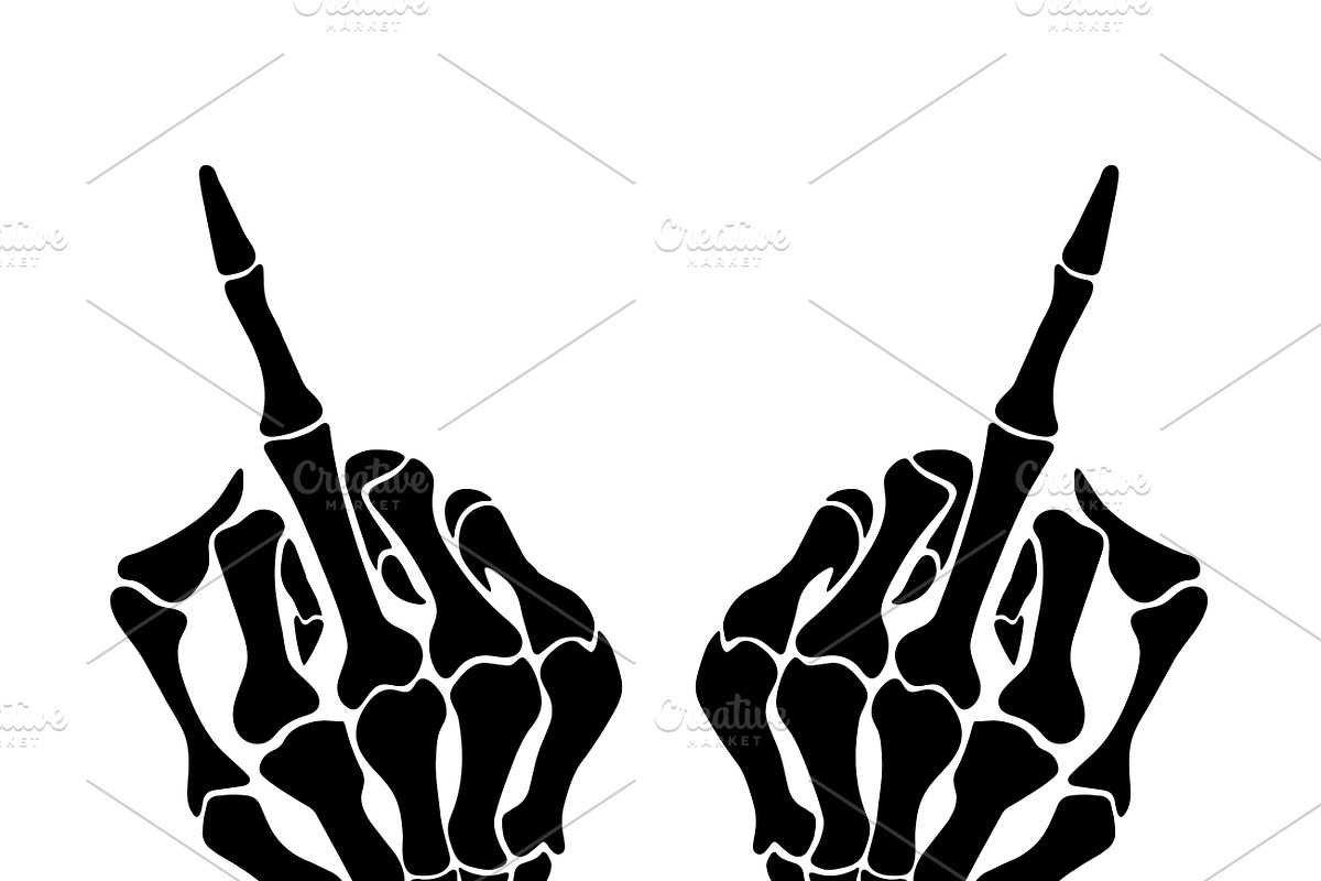 Skeleton Fingers Set, Cut Files, a Person Illustration by Watercolor_Vector Graphic (Photo 16 of 16)