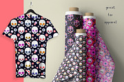 Spooky Flowers Collection, a Pattern Graphic by Zim Varezhkin (Thumbnail 5 of 7)