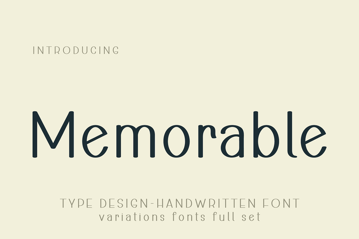 Memorable, a Handwritten Font by MaxArt Foundry (Photo 1 of 5)