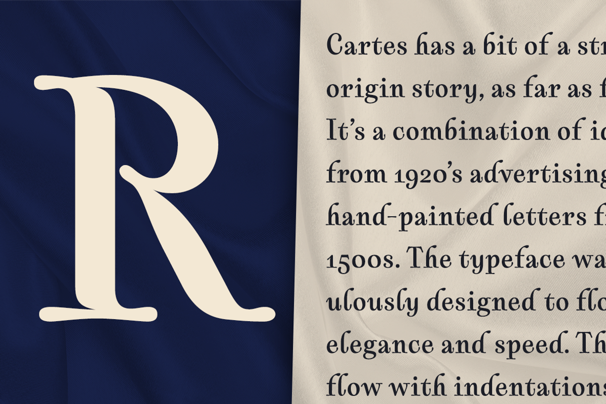 Cartes, a Serif Font by insigne (Photo 5 of 5)