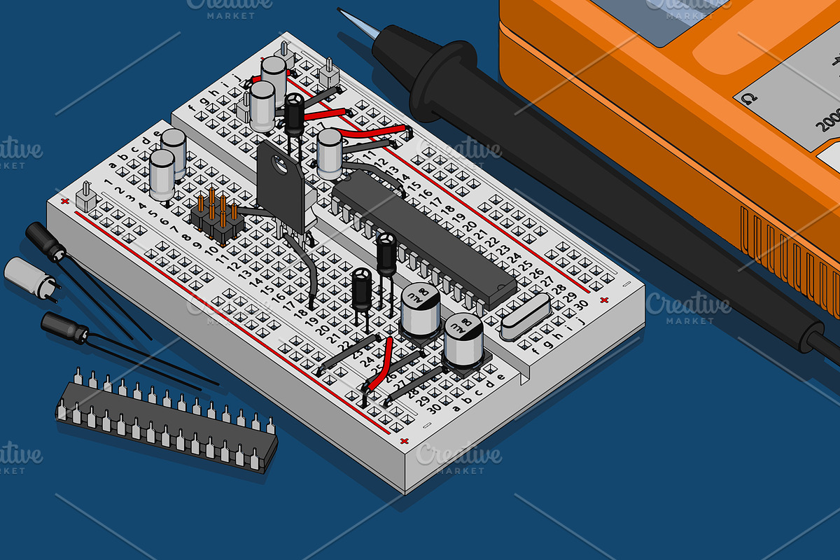 Electronics Illustrations Set, an Education Illustration by Blacklight (Photo 10 of 10)