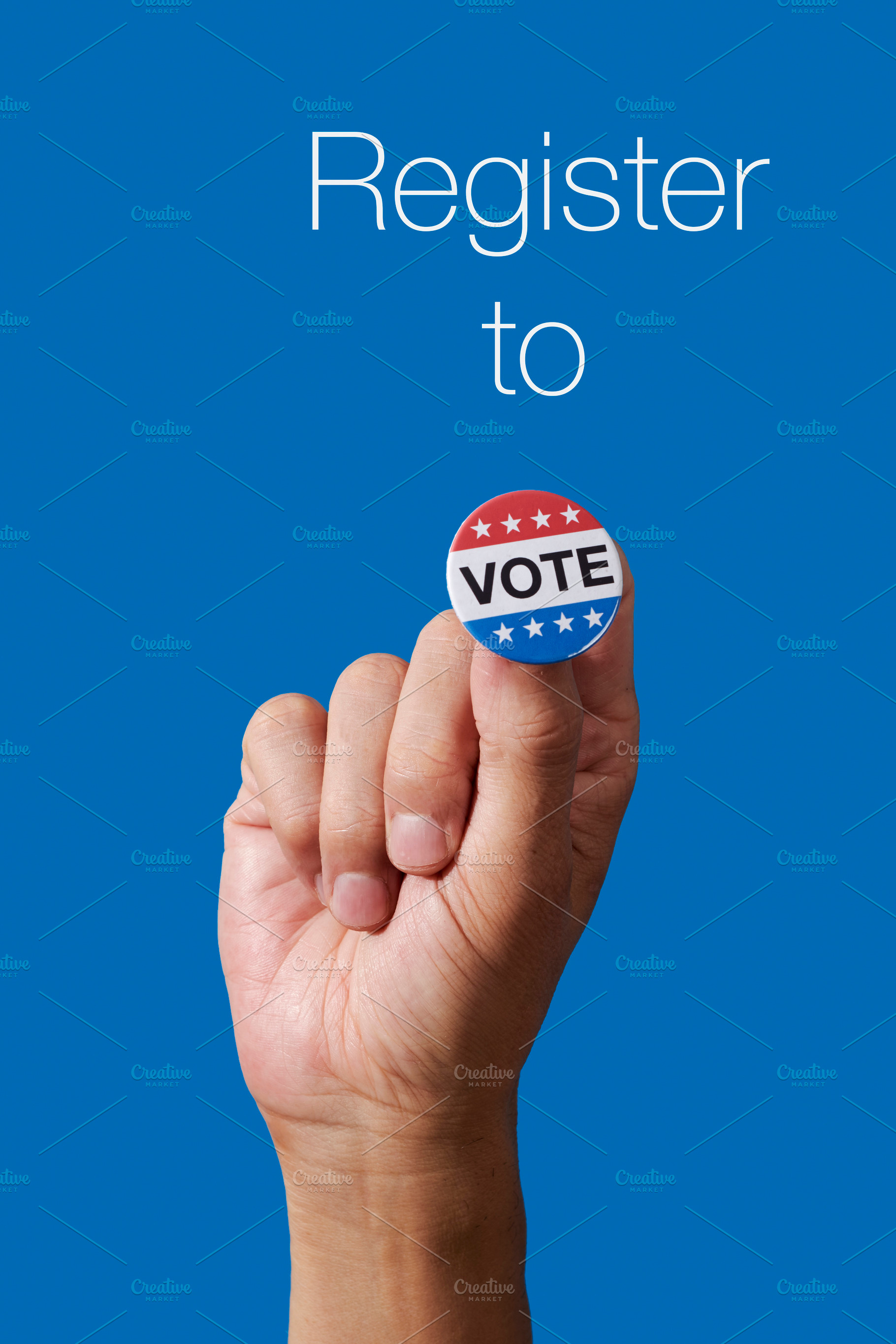 register to vote, voter registration message, a Photo by Nito