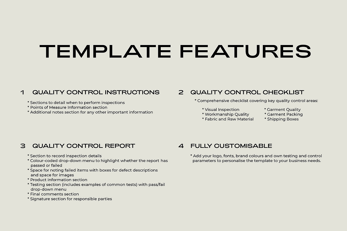 Fashion Quality Control Checklist Template preview 3