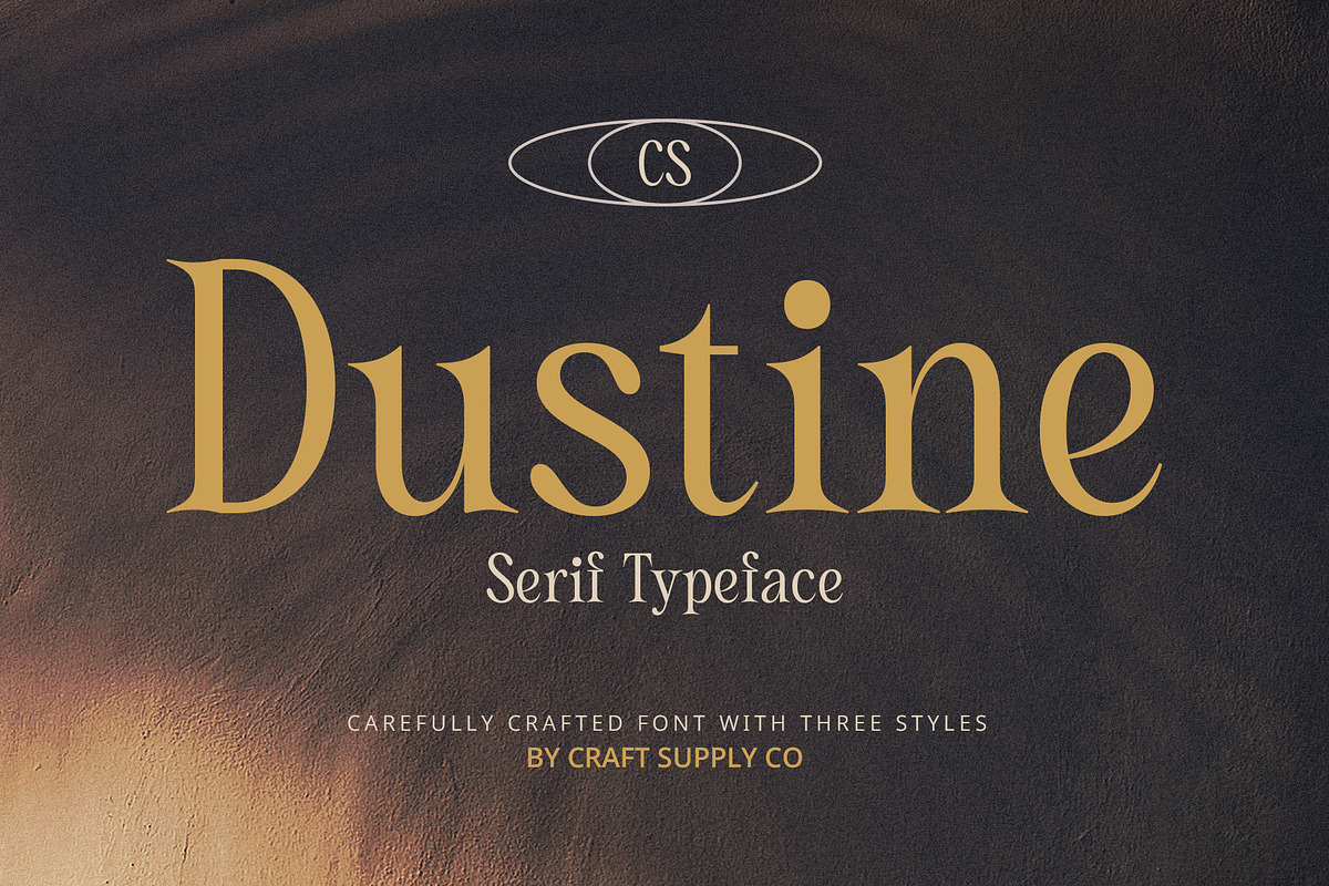 CS Dustine – Elegant Font, a Serif Font by Craft Supply Co. (Photo 1 of 8)