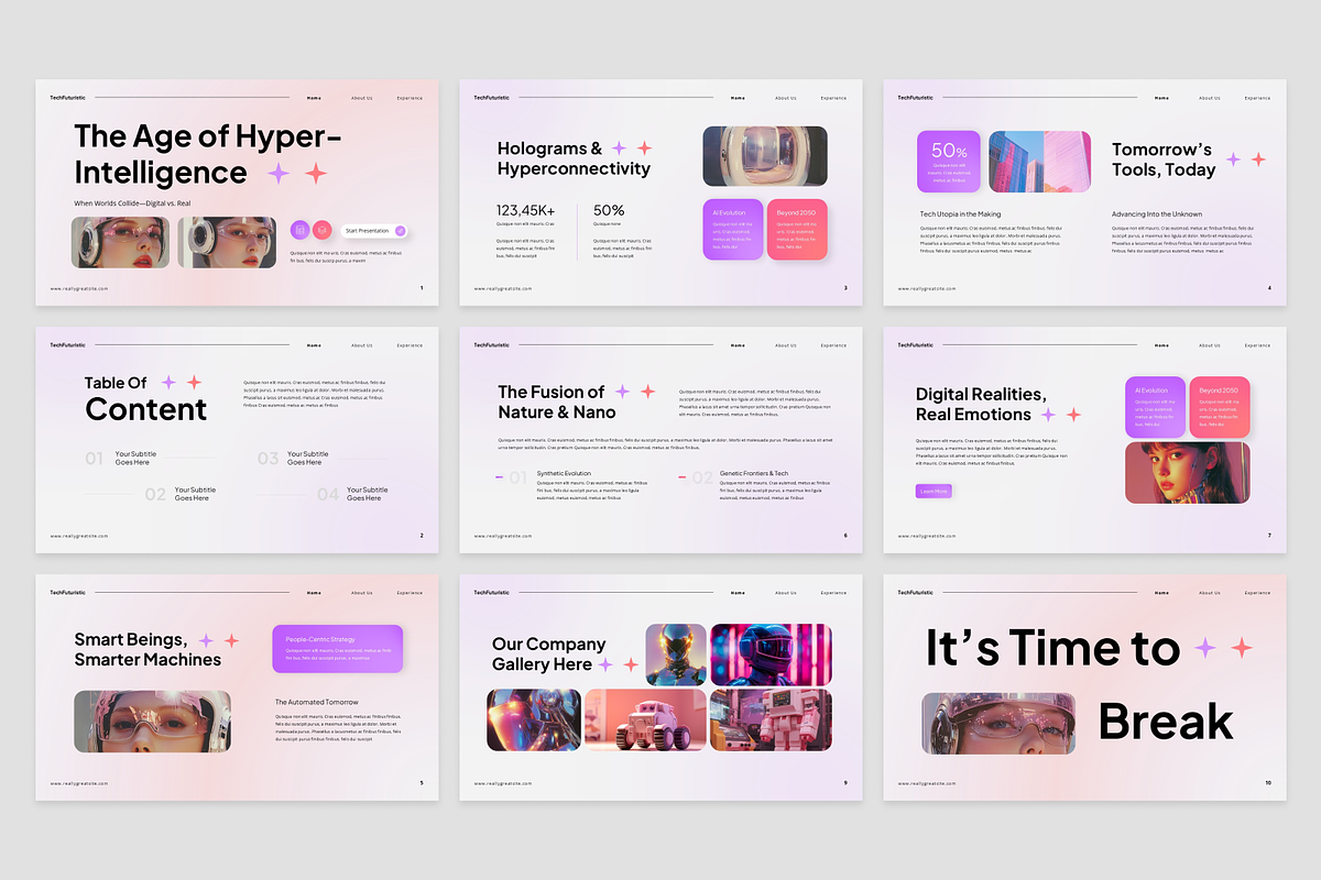Technology Futuristic Presentation, a Presentation Template by Annora Studio (Photo 2 of 7)