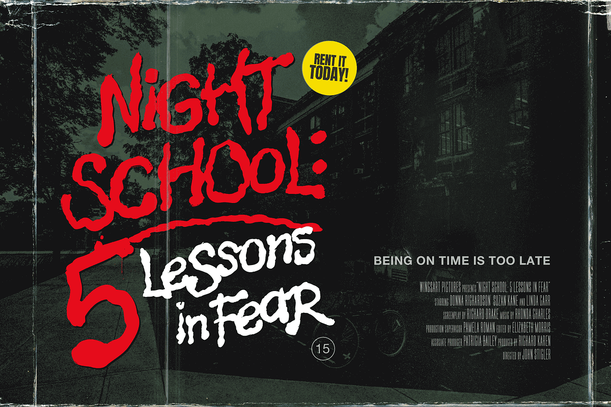 Nightmare Street - Halloween Font, a Font by Wingsart Studio (Photo 13 of 16)
