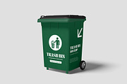 Trash Bin Mockup, a Cups & Container Mockup by AndikaGraphic (Thumbnail 4 of 5)