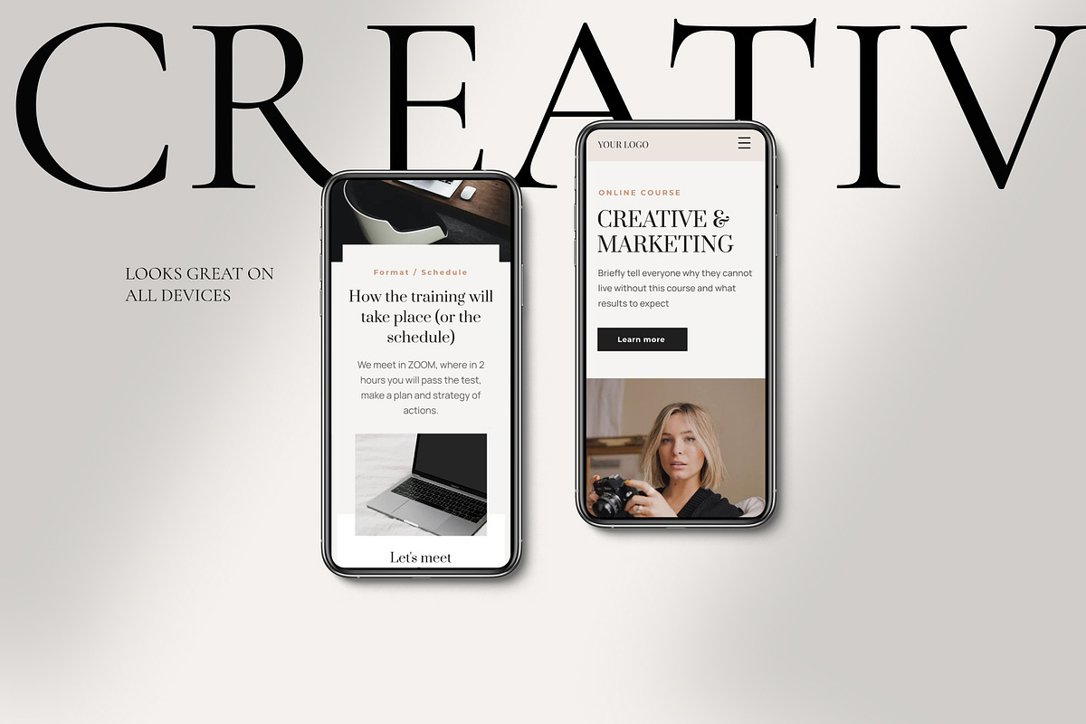 Elegant Sales page WIX for coaches, a Landing Page Template by Make It Yours Lab. (Photo 8 of 11)