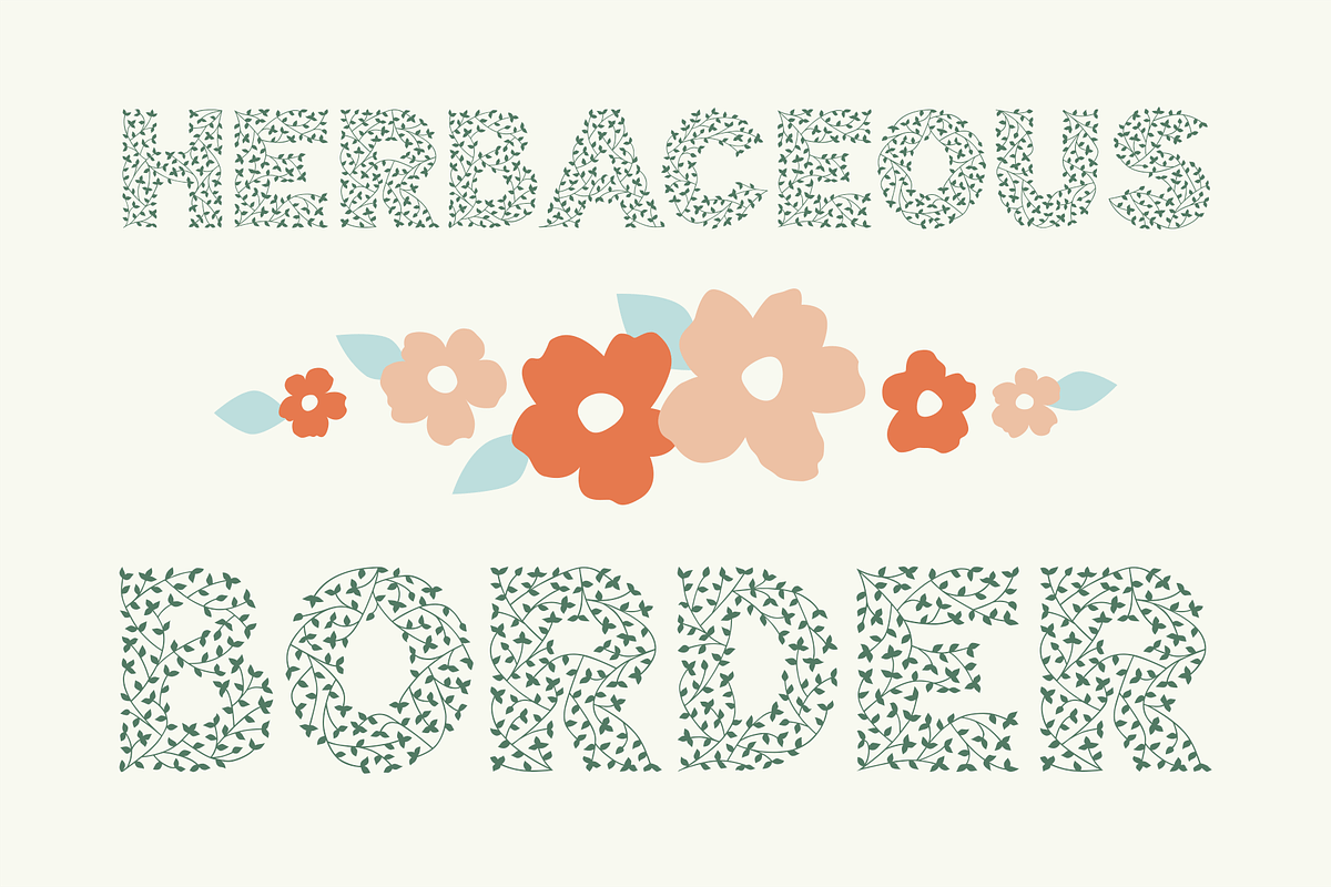 Herbaceous Border, a Font by Lauren Ashpole (Photo 2 of 7)