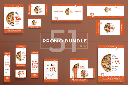 Promo Bundle | Tasty Pizza, a Poster Template by Amber Graphics