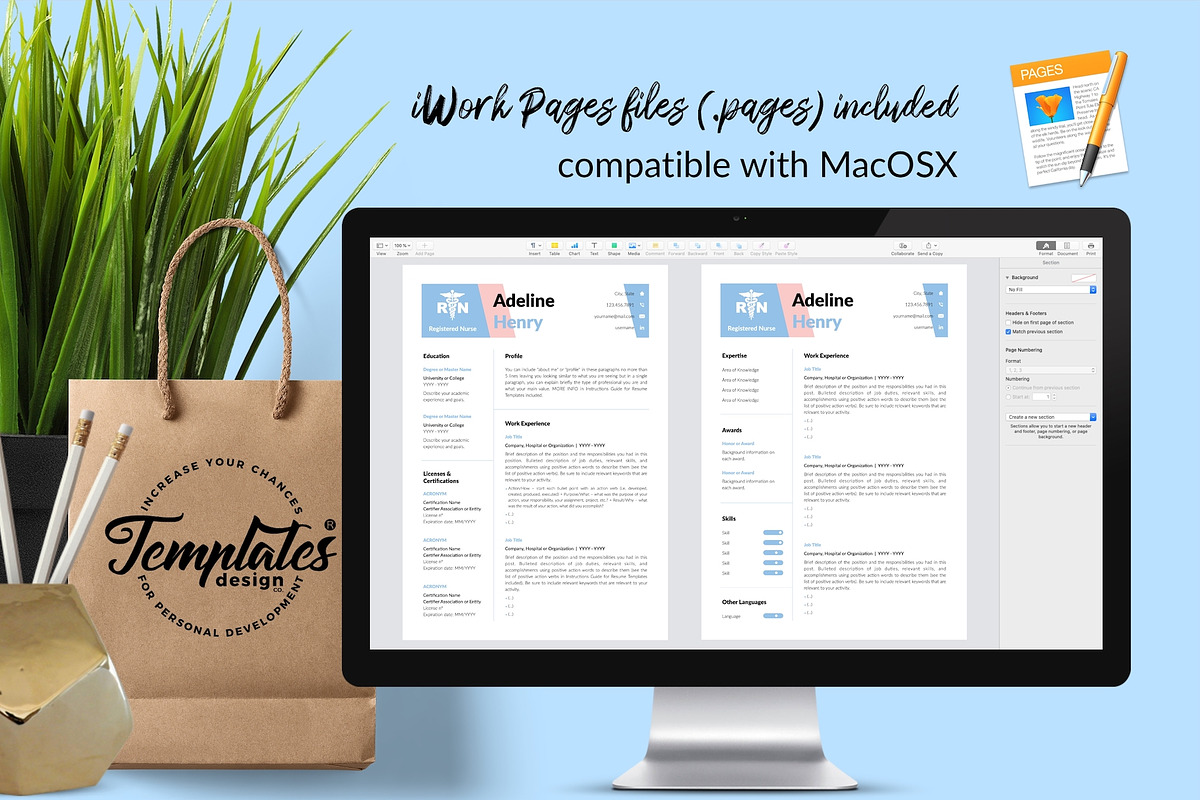 Nurse CV Bundle / Resume - Adeline, a Resume Template by Templates Design Co. (Photo 10 of 17)