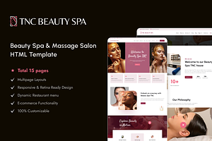Beauty Spa - Wellness HTML Template, a HTML Template by TNCFlow