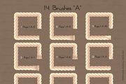 vector 28 brushes of Rope (AI), a Brush Add-On by WINDmade (Thumbnail 3 of 5)
