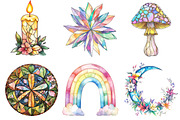 Stained Glass Sublimation Clipart, an Illustration by cherrydesign (Thumbnail 2 of 3)