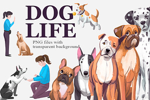 Dog life. PNG clipart