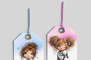 Easter Whimsical Girl & Animals PNG, an Illustration by one-touch (Thumbnail 5 of 11)