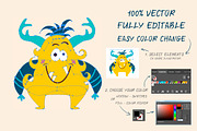 Monster Creator - AI/EPS/PNG, a Graphic by Mallinka (Thumbnail 2 of 11)
