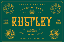Rustley - Vintage Display Font