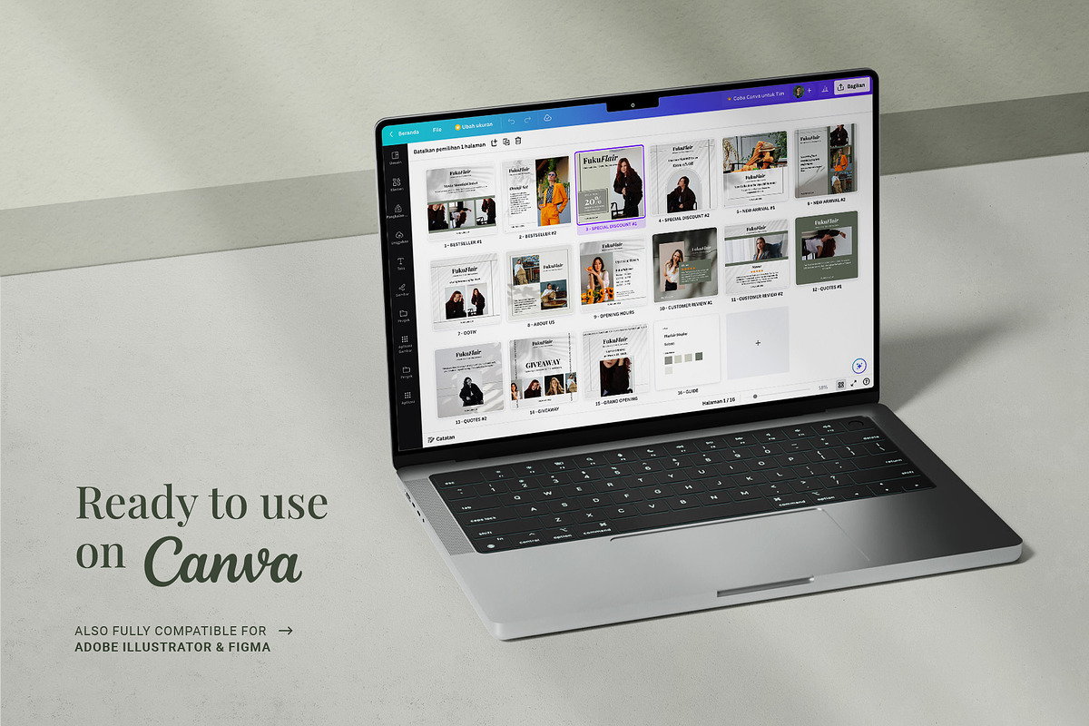Fuku Flair | Fashion Canva Template, a Social Media Template by prajapixels (Photo 3 of 5)