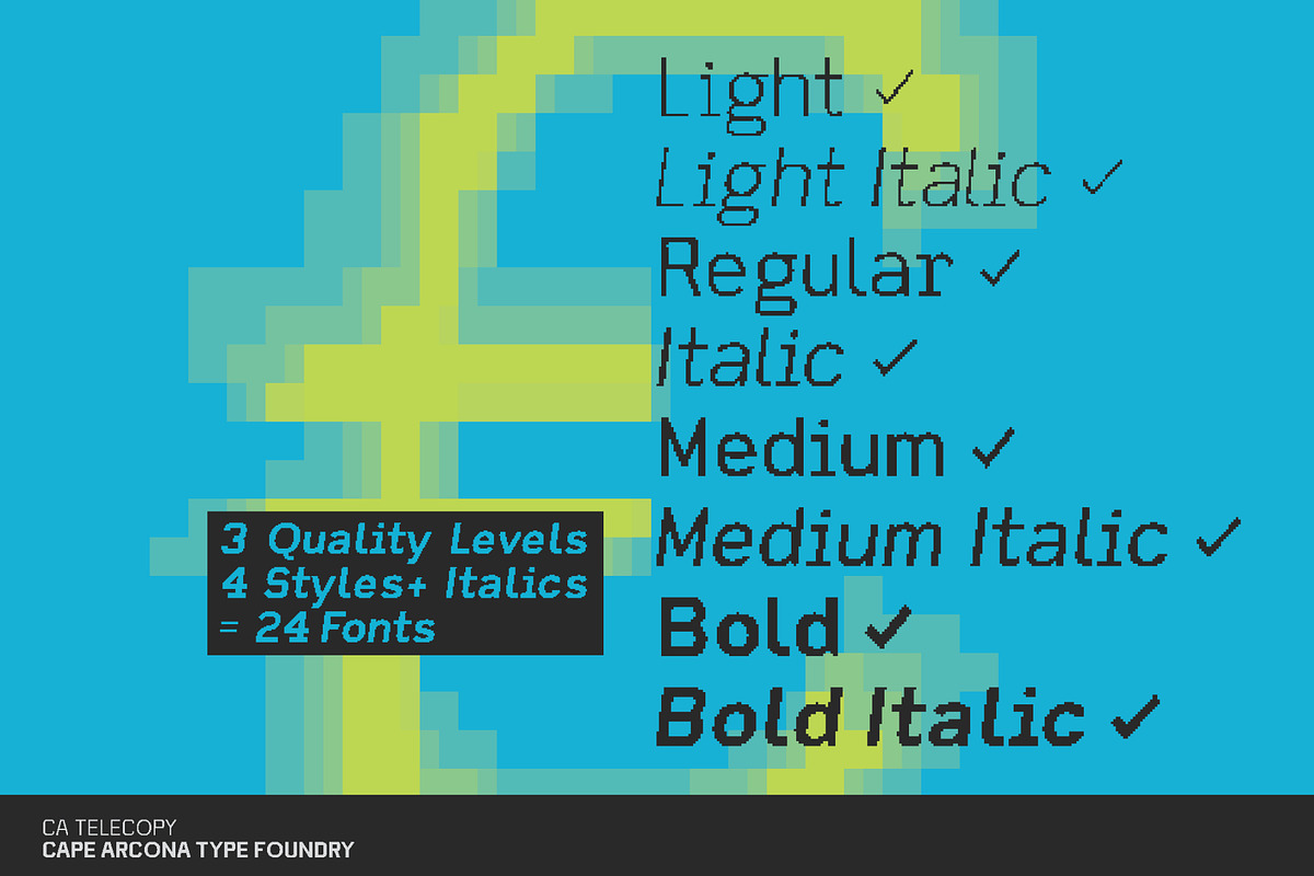CA Telecopy B, a Sans Serif Font by Cape Arcona Type Foundry (Photo 10 of 15)