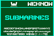 Scuba Diving font, a Font by weknow (Thumbnail 4 of 8)