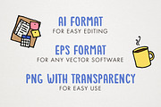 Work From Home Icons Clipart Set, an Icon by Lemonade Pixel (Thumbnail 3 of 7)
