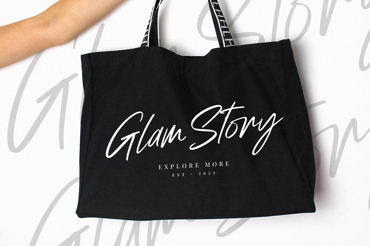 Glam Story | Script, a Script Font by ARSAVISUAL (Photo 3 of 14)