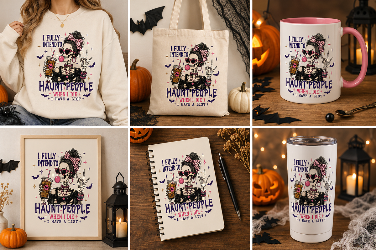 Funny Retro Halloween Png Bundle, an Object Graphic by Daisy Design (Photo 14 of 18)