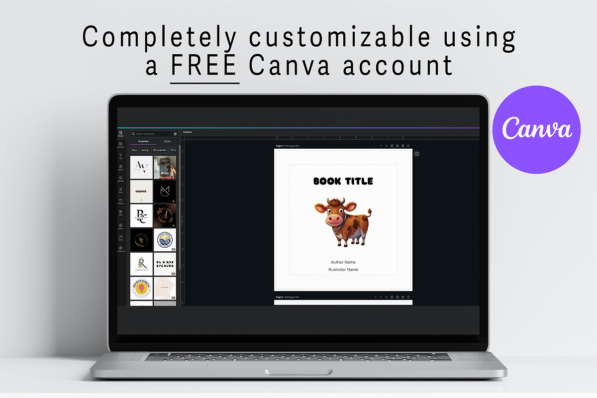 Canva Children Square Book Template, a Templates & Theme by Ms Tonia Designs (Photo 3 of 9)