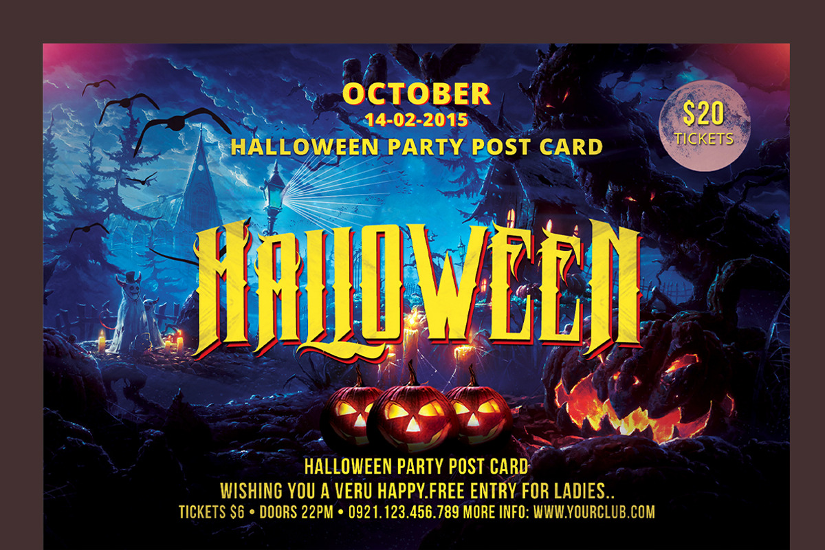 Halloween Flyer, a Flyer Template by AfzaalGraphics (Photo 1 of 2)